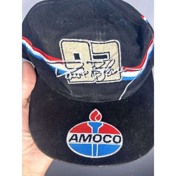 Vintage 90s Nascar Dave Blaney Amoco Racing Snapback Hat - Picture 5 of 9